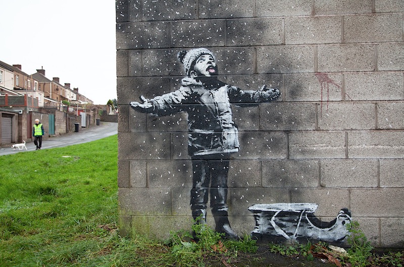 Banksy at Port Talbot in south Wales