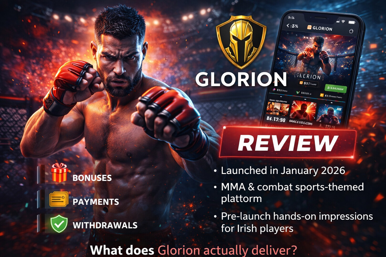 Glorion Casino lobby screenshot