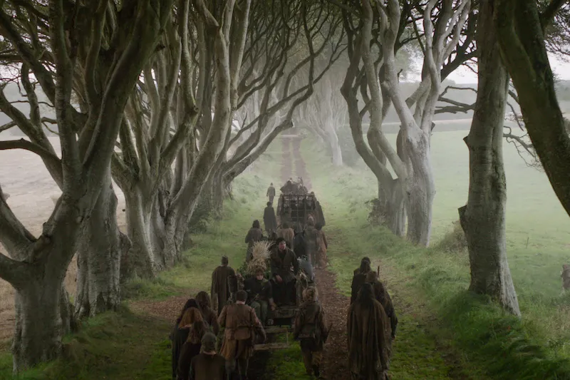 Dark Hedges in Game of Thrones movie schene