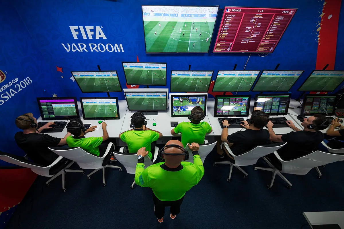 Referees in a VAR room