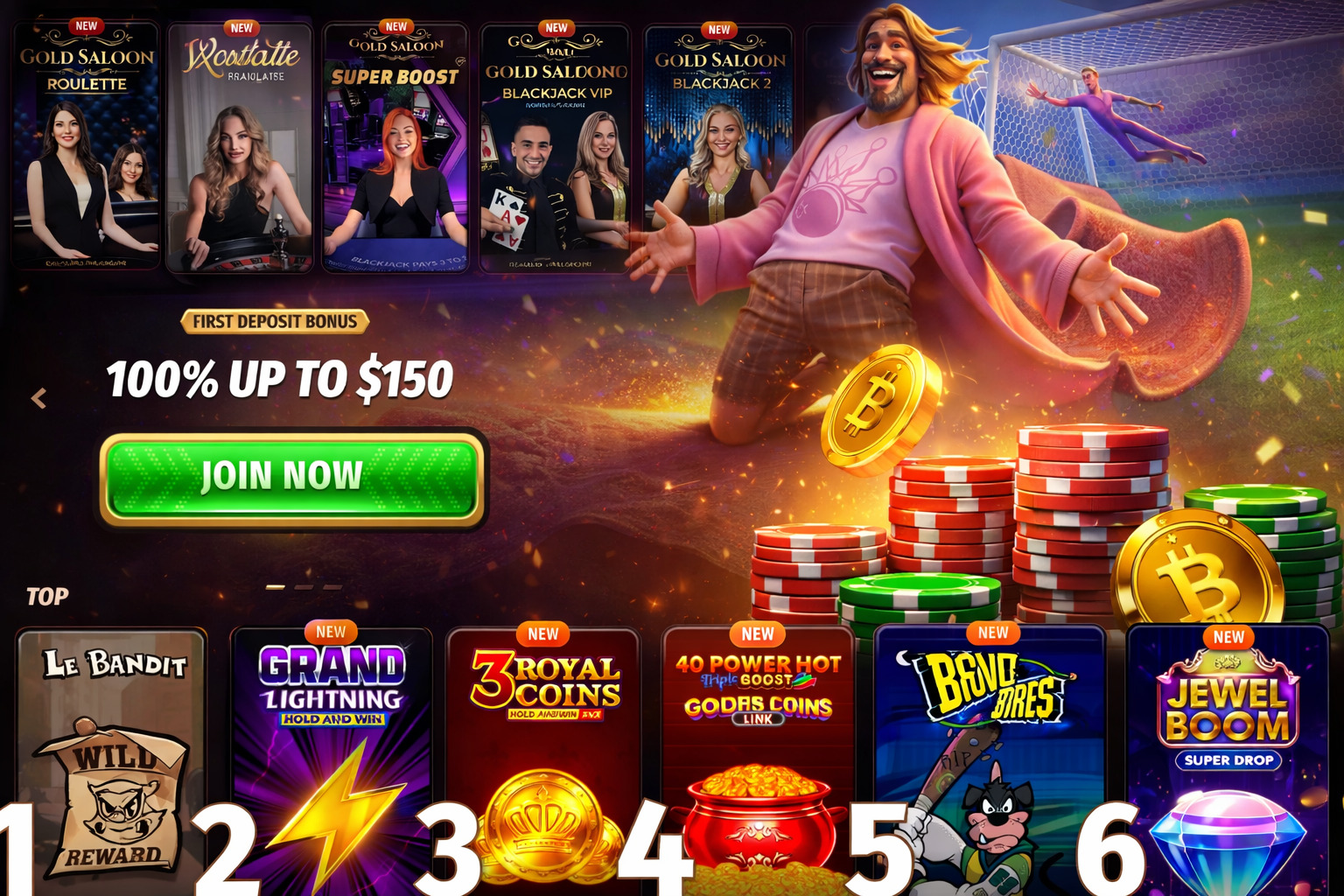 Westace casino lobby screenshot